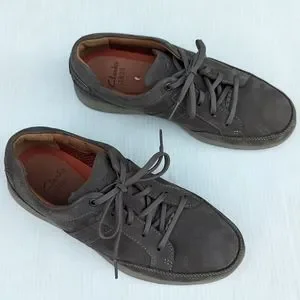 Clarks | Shoes | Clarks 825 Mens Gray Leather Oxford Loafers  display picture 1